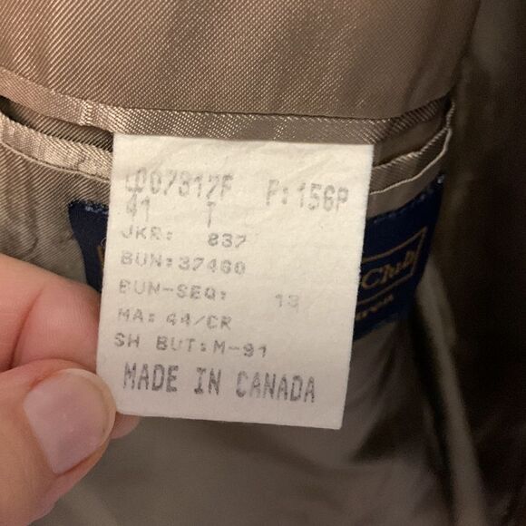 Polo University Club Ralph Lauren Tan Black Blue Plaid Wool Suit Size 41 Tall - Picture 7 of 16